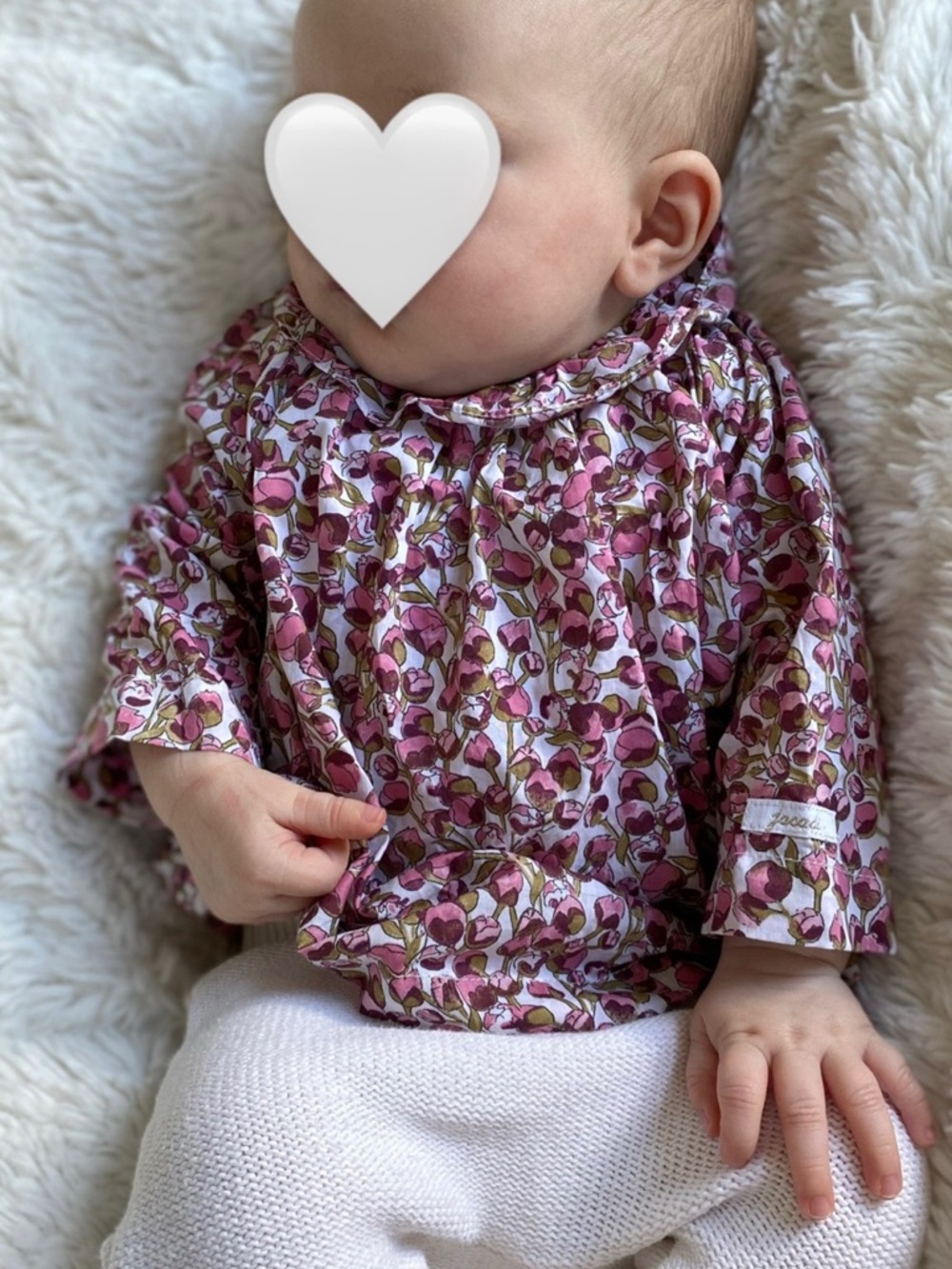 Baby Floral Pink Long-Sleeve Top - Jacadi